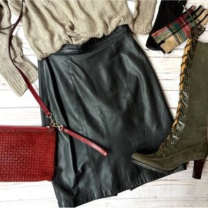 BB Dakota leather pencil skirt